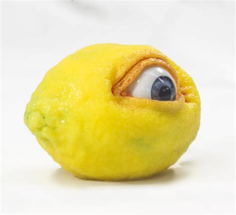 realistic lemon eye